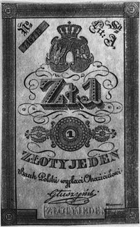 1 złoty 1831, podpis: Głuszyński, Pick A22