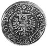szeląg 1579, Gdańsk, Aw: Orzeł Ziem Pruskich i n