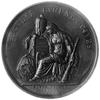 medal sygnowany I.P.SCHOUBERG F., wybity w 1849 roku z okazji śmierci króla Wiliama II, Aw: Popier..