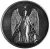 medal nagrodowy sygn. L.SZ.R nadawany za zasługi w dziedzinie kultury i sztuki, Aw: Uskrzydlony Ge..