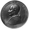 Leon XIII- medal patriotyczny wybity w 1900 roku- POLONIA SEMPER FIDELIS, Aw: Popiersie papieża Le..