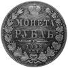rubel 1849, Petersburg, Aw: Orzeł dwugłowy, w otoku napis, Rw: W wieńcu nominał i data, Uzdenikow ..