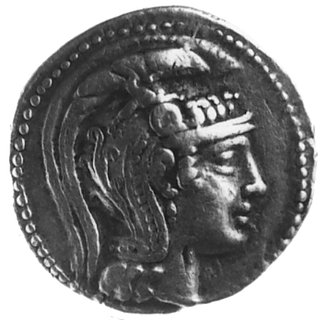 Ateny, tetradrachma 64-63 pne, Aw: Głowa Ateny P