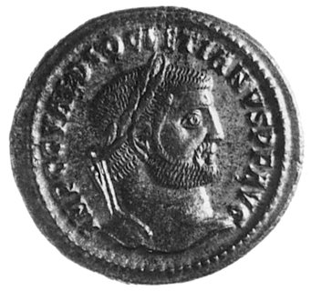Dioklecjan 284-305, follis, Aw: Popiersie w wień