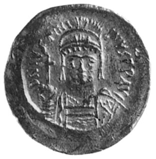 Justynian I 527-565, solid, Aw: Popiersie cesarz