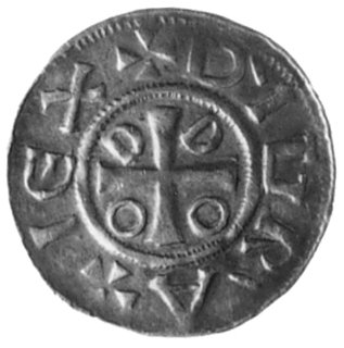 Goslar, denar 983/991, Aw: Krzyż równoramienny, 