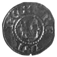 Bela IV 1235-1070, brakteat; Głowa w prawo i nap