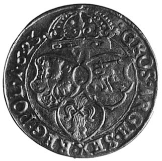 szóstak 1623, Bydgoszcz, Aw: Popiersie w koronie i napis, Rw: Tarcze herbowe i napis, Gum.1163, Kurp.1454 R