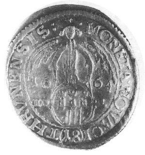 ort 1664, Toruń, j.w., odmiana z omyłkowym napis