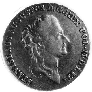 półtalar 1788, Warszawa, Aw: Głowa i napis, Rw: Tarcza herbowa i napis, Plage 371