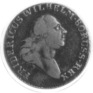 1 grosz 1796, Wrocław, Aw: Głowa Fryderyka Wilhe