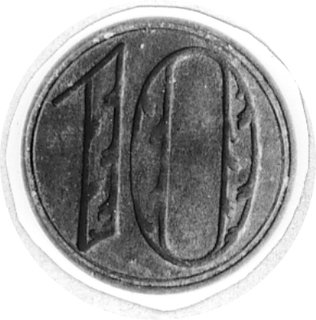 10 fenigów 1920, Gdańsk, duża cyfra 10, Parchimo