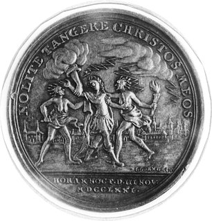medal sygnowany IL OEXLEIN wybity w 1772 r. w No