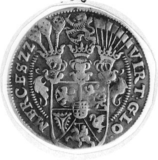 1/4 talara 1622, Aw: Popiersie Fryderyka III, w otoku napis, Rw: Tarcza herbowa, w otoku napis, Lange 333