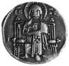 Wenecja- Jacopo Contarini 1275-1280, grosso, Aw: Doża i św. Marek trzymają proporzec, napis: S M V..