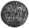 trojak 1593, Malbork, Aw: Popiersie w koronie i 