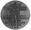 medal niesygnowany projektu Tadeusza Błotnickiego wykonany w Wiedniu w 250 rocznicę założenia Uniw..