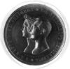 medal sygnowany H GUBE FECIT, wybity 1841 r. z okazji zaślubin Aleksandra I z Marią księżną Hessen..