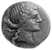Phanagoria (główne miasto azjatyckiego Bosporu), brąz, Aw: Głowa Artemis w prawo, Rw: Łuk i kołcza..