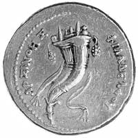 Egipt- Ptolemeusz V Epiphanes 240-180 pne, złota oktodrachma, mennica Paphos, Aw: Popiersie Arsino..