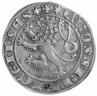 Wacław II 1300-1305, grosz praski, Aw: Korona; w otoku napisy, Rw: Lew Czeski i napisy w otoku, Ko..