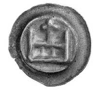 brakteat; Figura w kształcie korony z krzyżem, V
