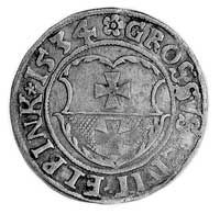 grosz 1534, Elbląg, Aw: Orzeł Prus Królewskich i
