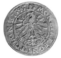 grosz 1545, Kraków, Aw: Korona i napis, Rw: Orze