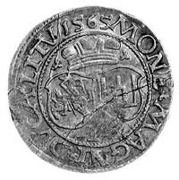 2 grosze 1565, Wilno, Aw: Popiersie w koronie i 