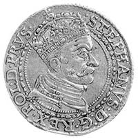 dukat 1581, Gdańsk, Aw: Popiersie i napis, Rw: H