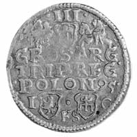 trojak 1595, Bydgoszcz, Aw: Popiersie w koronie i napis, Rw: Herby i napis, Kop. XXV 1-R-, Wal. XV..