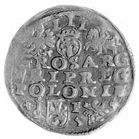 trojak 1595, Lublin, Aw: Popiersie w koronie i n
