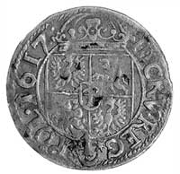 trzykrucierzówka 1617, Kraków, j.w., Gum. 983, Kurp. 525 R2, odmiana z h. Sas.