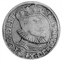 grosz 1594, Olkusz, Aw: Popiersie w koronie i na
