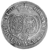 1/6 talara 1711, Drezno, Aw: Popiersie i napis, Rw: Tarcze herbowe i napis, Merseb. 1612, Kop. 149..