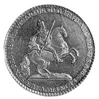dukat wikariacki 1745, Drezno, Aw: Król na koniu