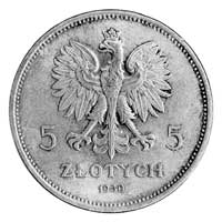 5 złotych 1930, Warszawa, Nike, moneta lekko czy