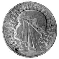 5 złotych 1933, Głowa kobiety, napis PRÓBA na re