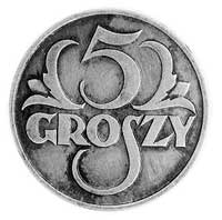 5 groszy 1923, jak moneta obiegowa, Parchimowicz P-106c, wybito 100 sztuk, srebro, 3,26g, wyśmieni..