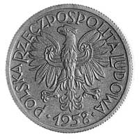 50 groszy 1958, Warszawa, na rewersie skrzyżowan