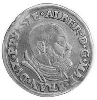 trojak 1535, Królewiec, Aw: Popiersie i napis, R