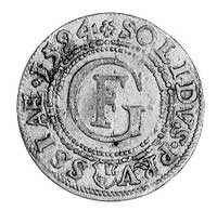 szeląg 1594, Królewiec, Aw: Orzeł i napis, Rw: Monogram i napis, Kop. I 4-R-, Neumann 59.
