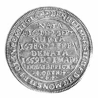 półorta 1659, Brzeg, Aw: Tarcza herbowa i napis, Rw: Napisy, Kop. 296 I-RR-, F.uS. 1837, nieznaczn..
