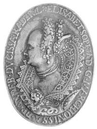 medal z okazji ślubu Janusza Radziwiłła i Elźbie