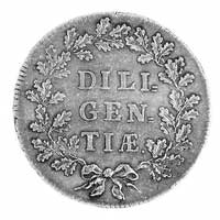 medal nagrodowy autorstwa Holzhaeussera DILIGENTIAE (Pilności), Aw: W wieńcu z gałązek laurowych m..
