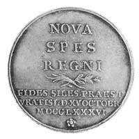 medal z okazji hołdu Stanów Śląskich 1786 r., Aw