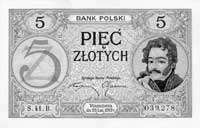 5 złotych 28.02.1919, S.41.B 039278, Pick 53