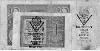 1 złoty 1941 i 10 złotych 1940 z nadrukami z Pow