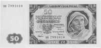 50 złotych 1.07.1948, seria BH, Pick 138, zewnętrzny margines- naddatek papieru