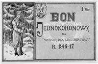 Na wełnę dla legionistów (1916-1917 r.) 1 korona